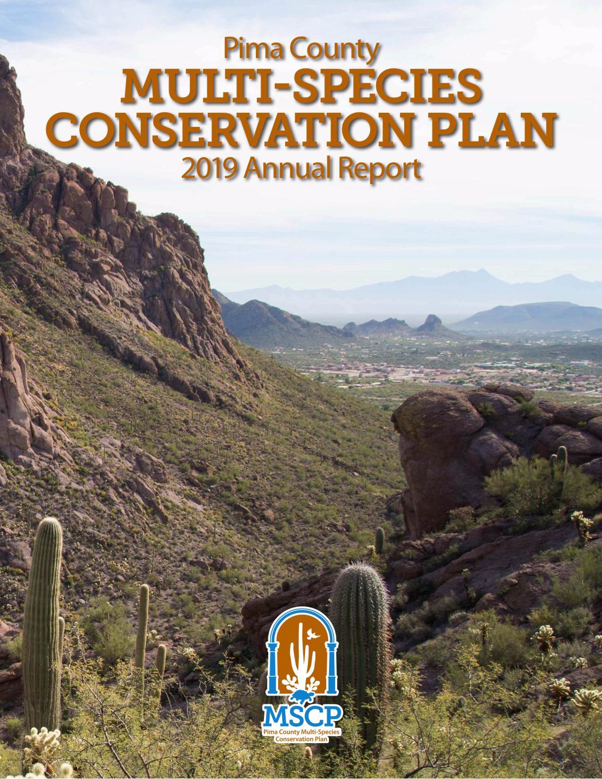 Pima County Multi-Species Conservation Plan - 2019 Annual Report Cover Page