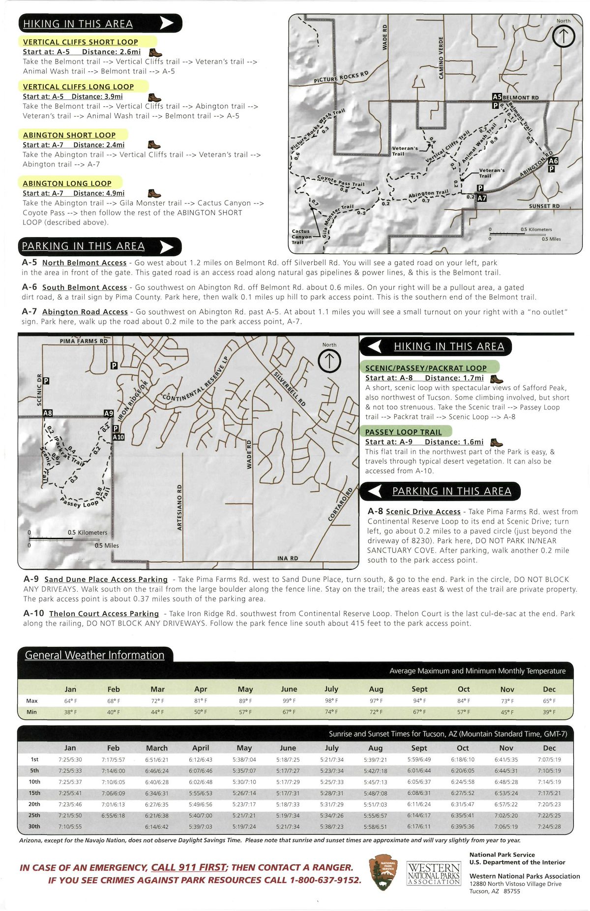Saguaro National Park - West - Tucson Mountain District - Hiking Guide - 2019 - Page 3