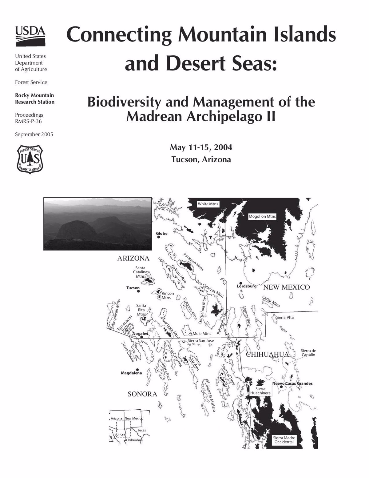 Connecting Mountain Islandsand Desert Seas Cover Page