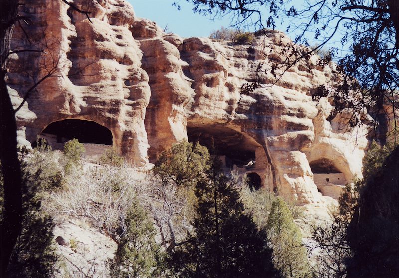 2001 March Cliff Dwellings from the Canyon