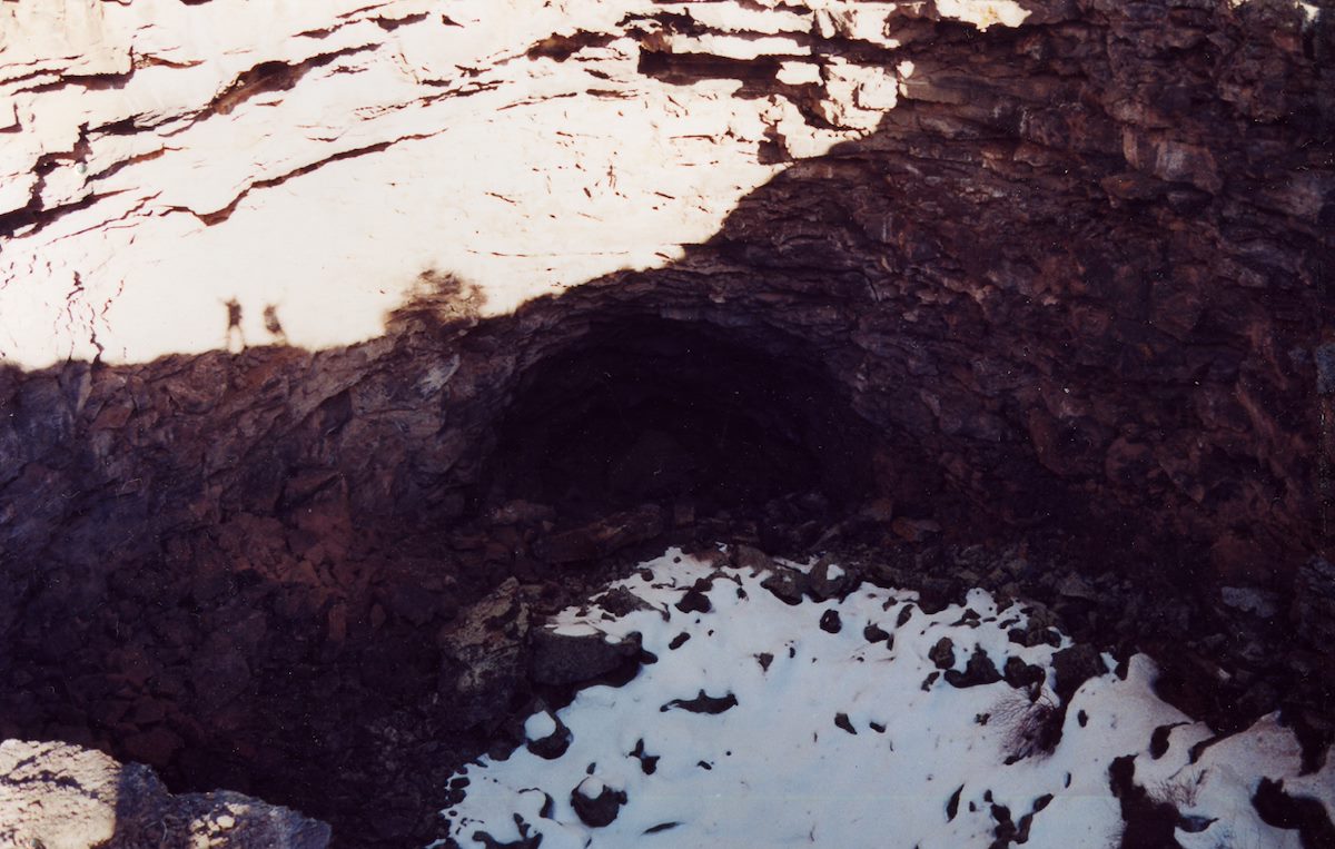 2001 March Lava Tube, Snow and Shadows