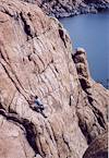 2002 May Ken Climbing at the Watson Lake Dells