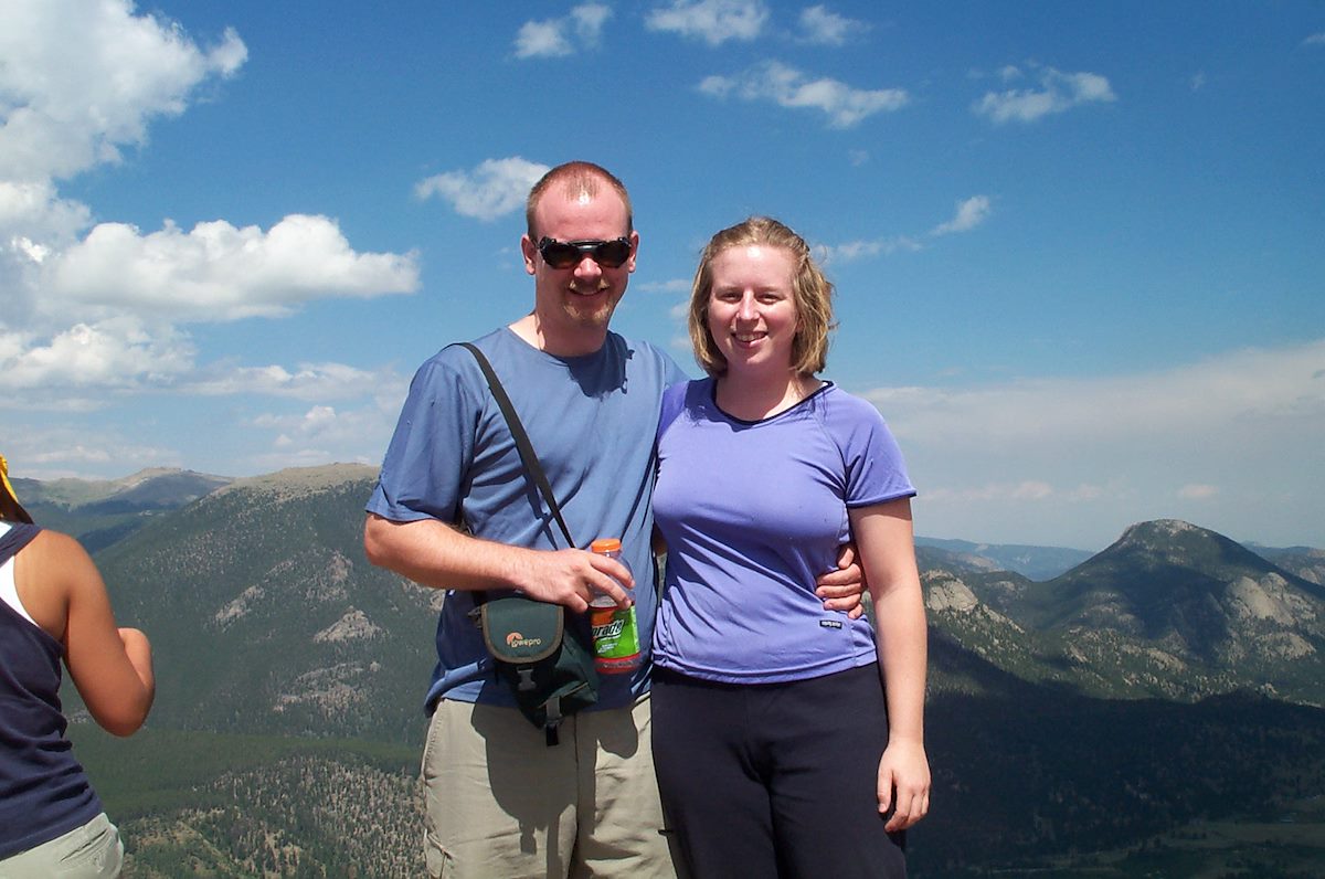 2003 August Charles and Alison in Rocky Mountain National Park