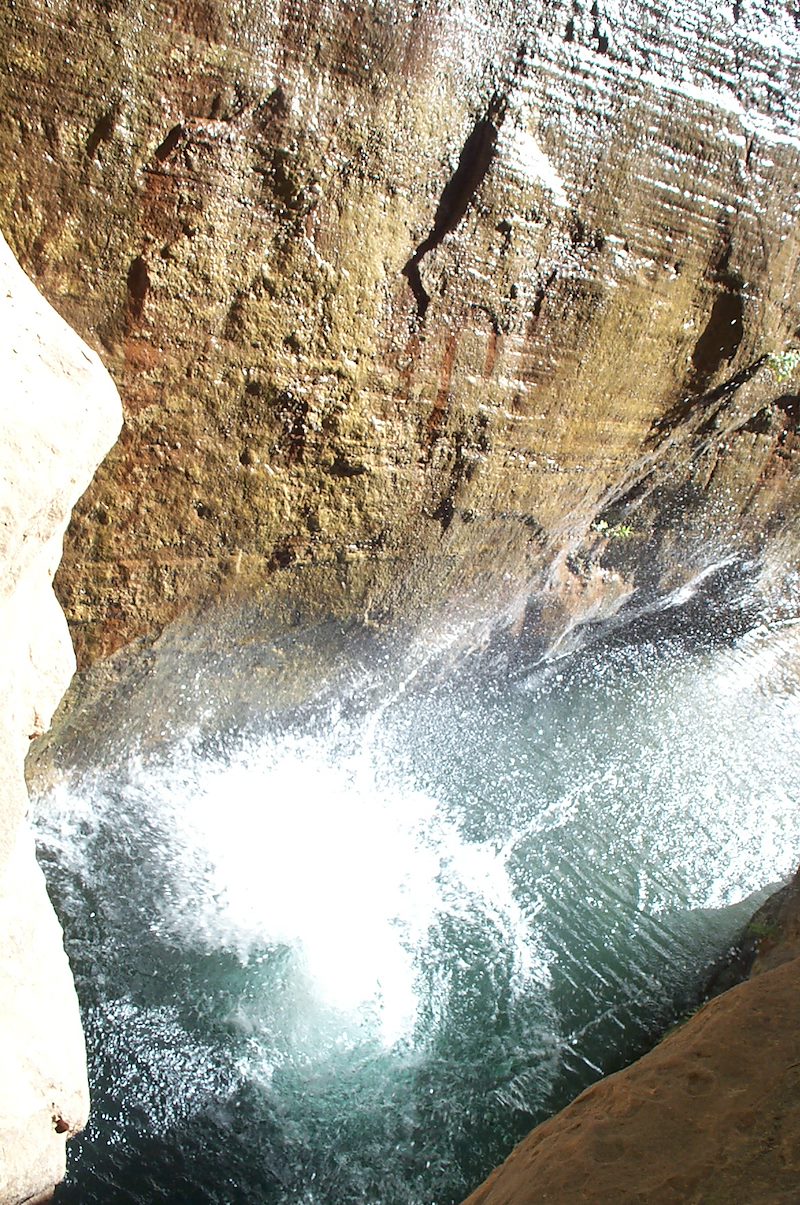 2004 August Dana Splashing into Mystery Canyon