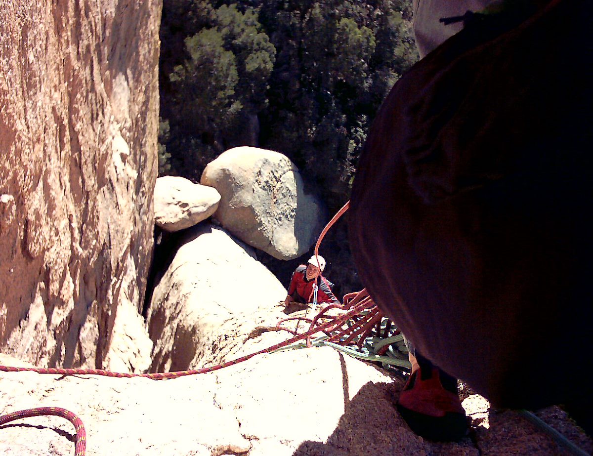 2004 December Dave Climbing End Game