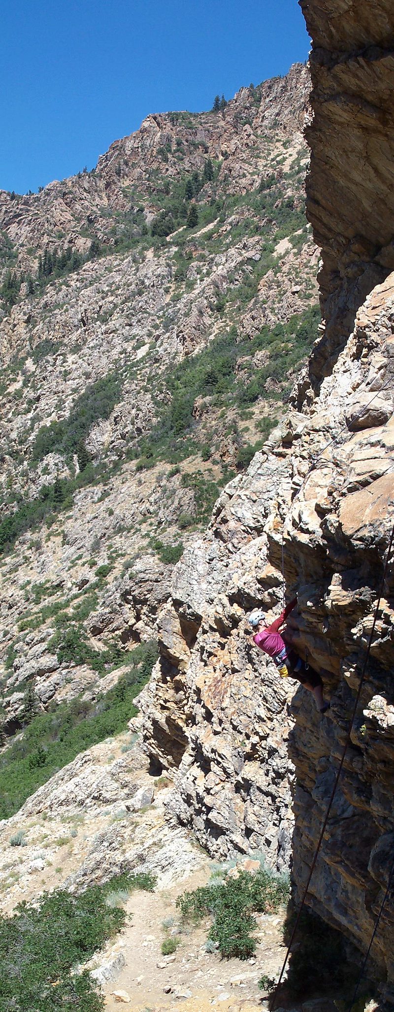 2006 August Dana Climbing in Big Cottonwood Canyon