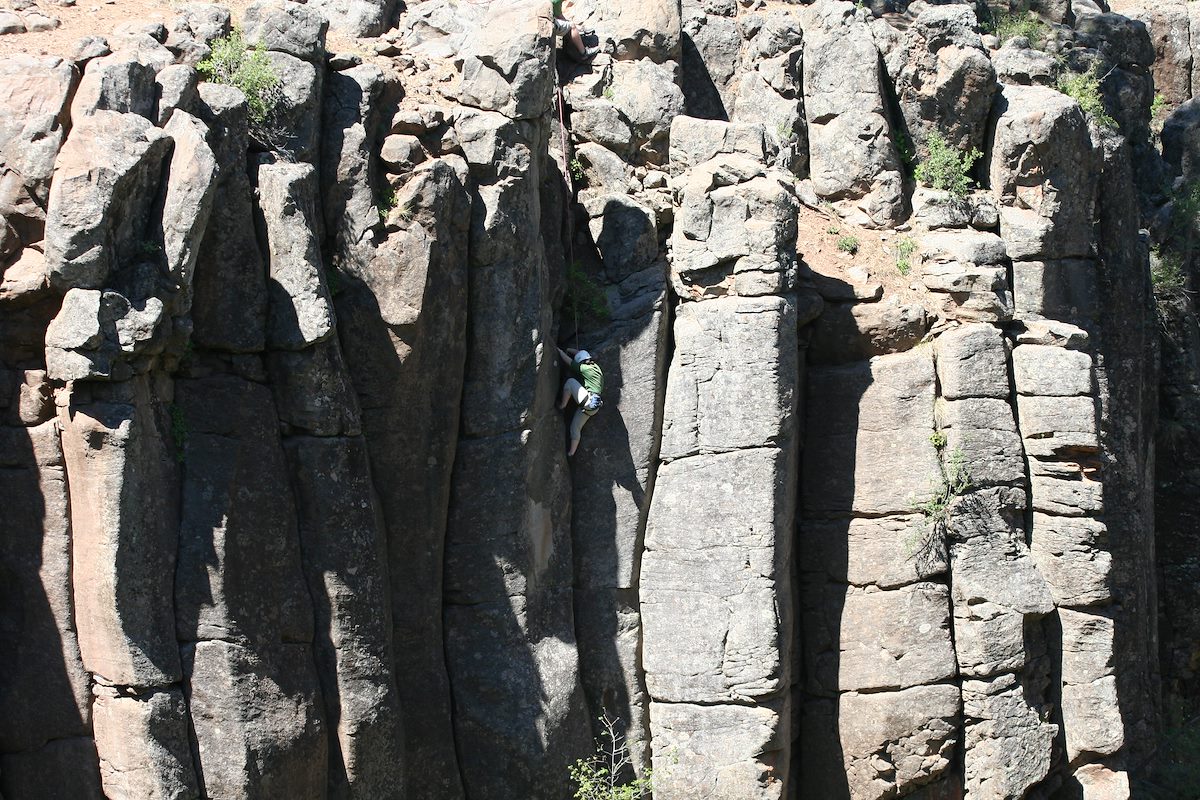 2006 June Lara Climbing in Paradise Forks