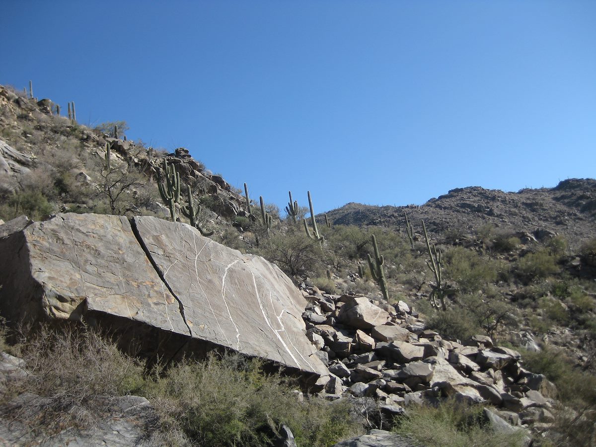 2011 February Giant Boulder in Burro Canyon