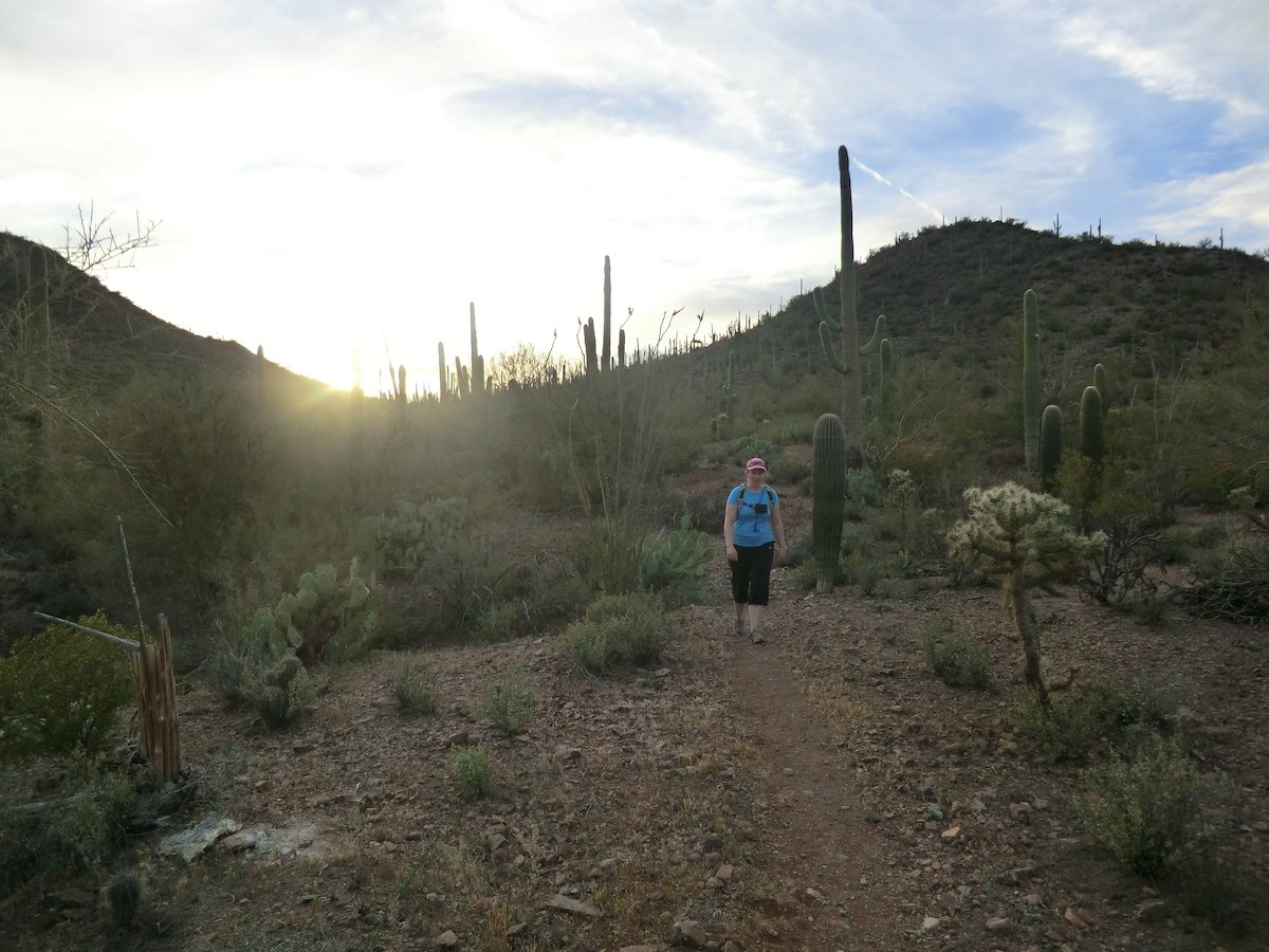 2012 April Alison in the Tucson Mountains
