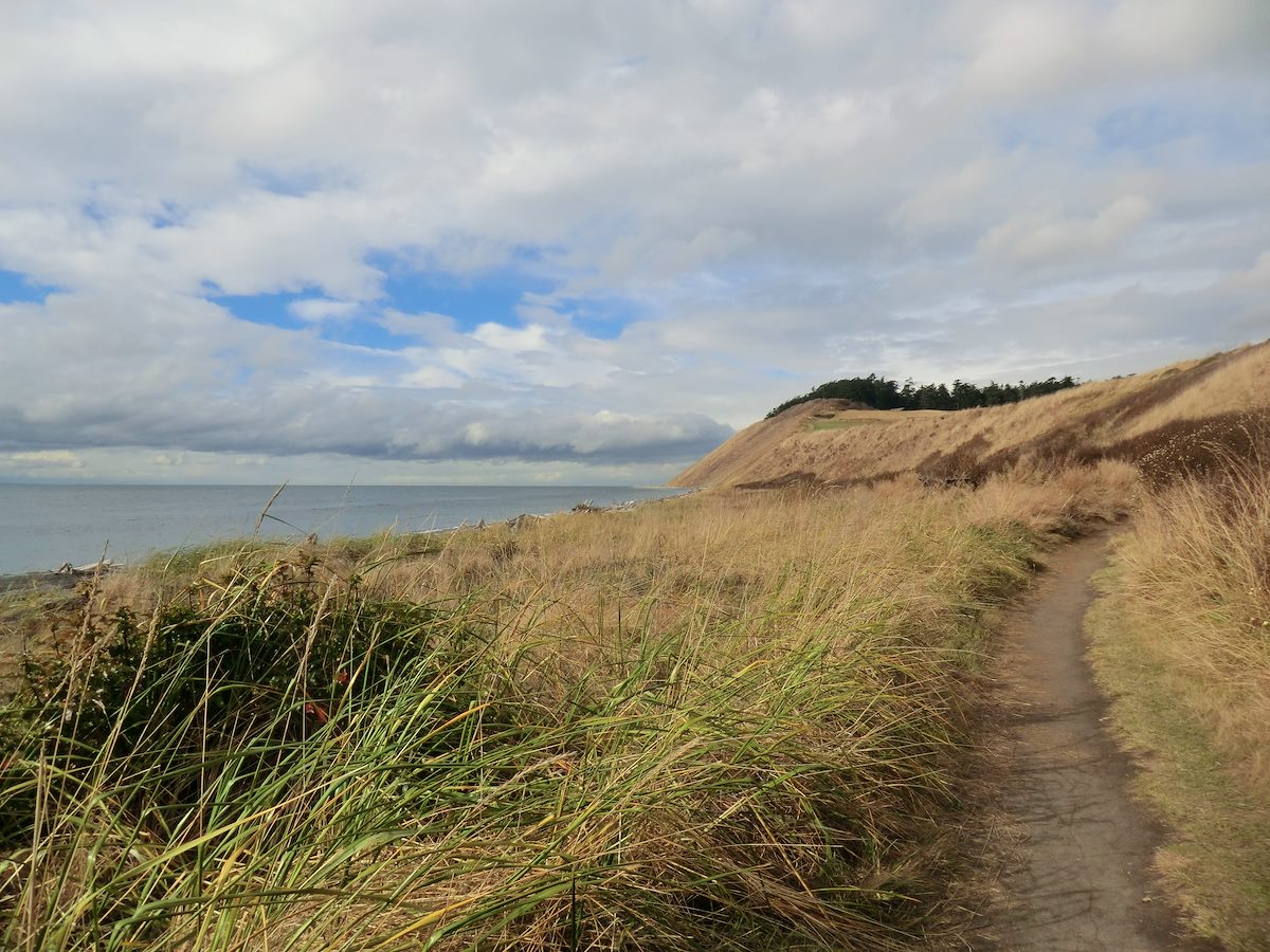 2012 October Starting the Hike at Ebey's Landing