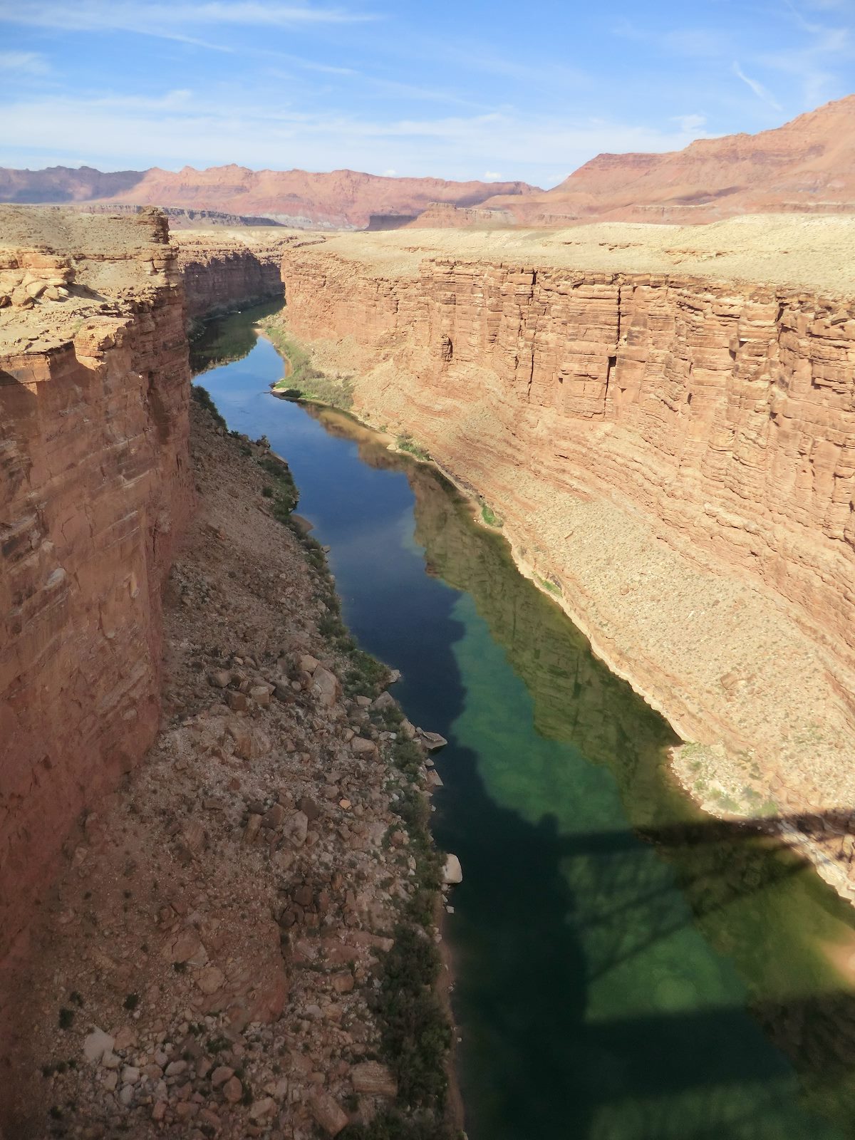 2012 September Looking at the Colorado from Navajo Bridge