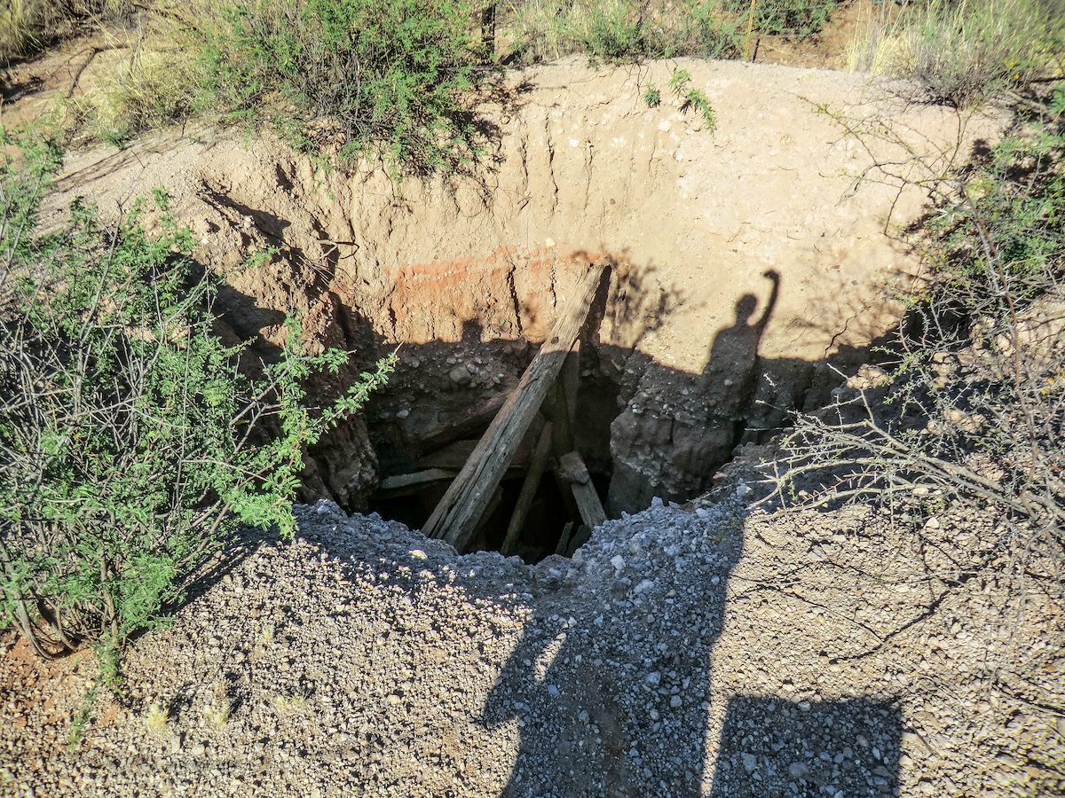 2013 June Mine Shaft near the Grand Central Mill