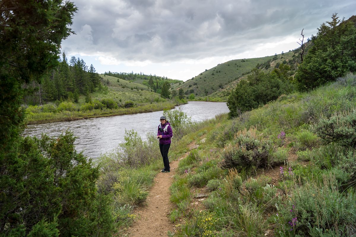 2014 June Alison on the Platte River Trail 2