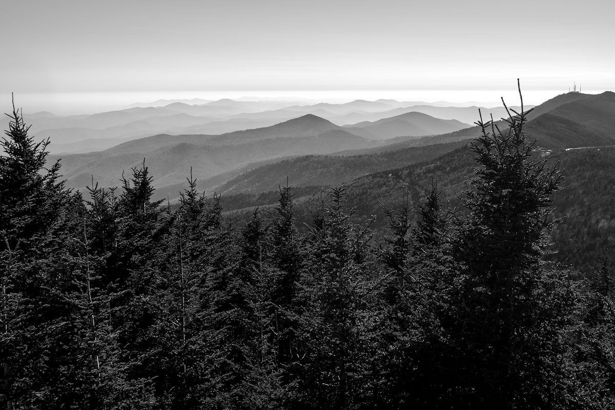2014 November Looking out from Mount Mitchell