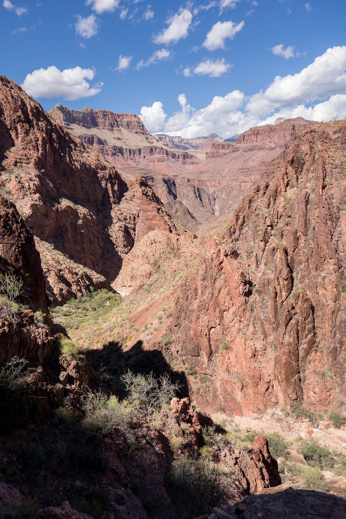 2014 October Looking back down the Bright Angel Trail