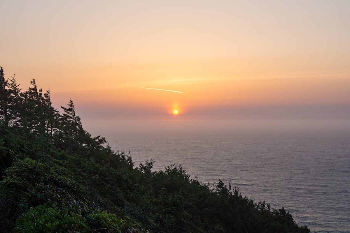 2015 April Sunset from Cape Sebastian