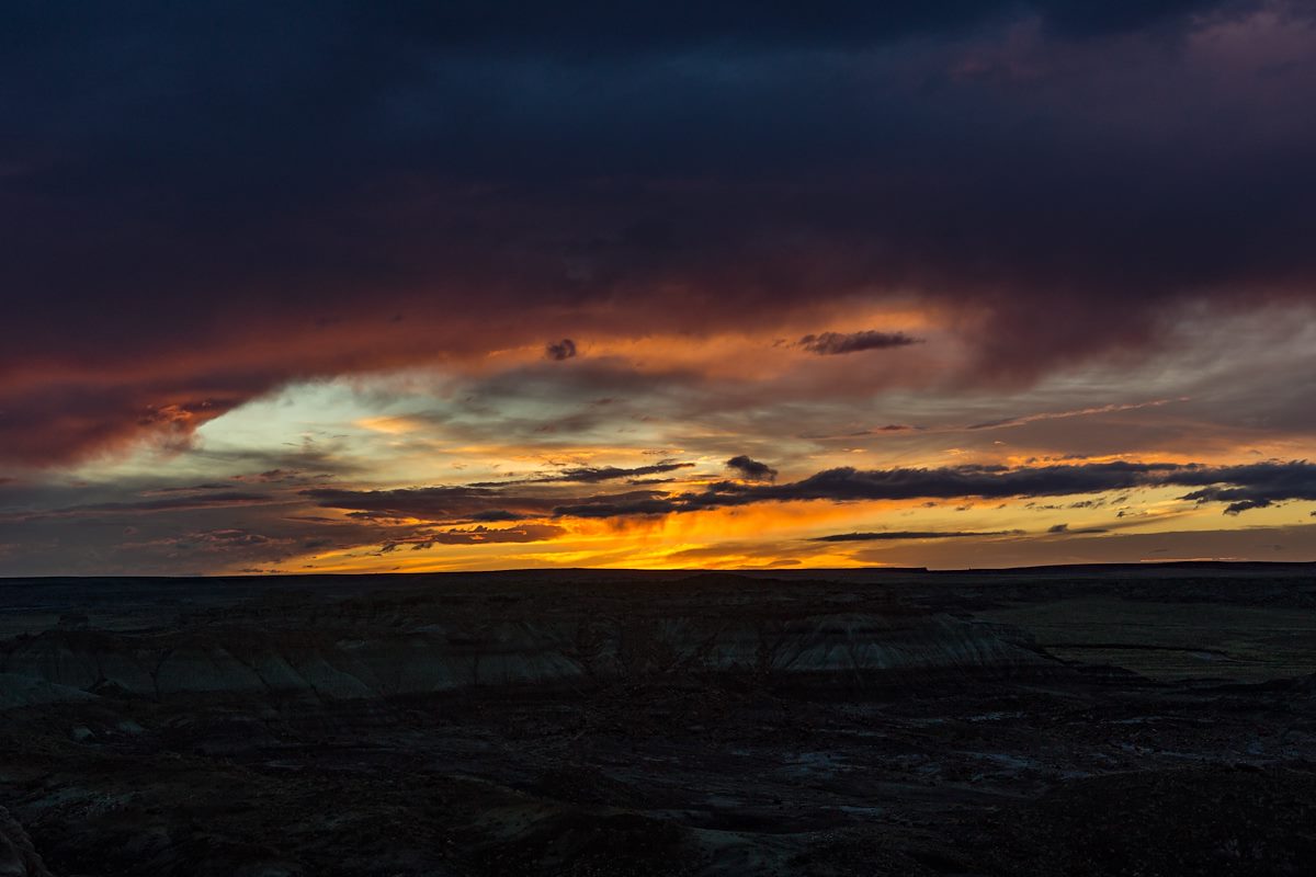 2015 October Sunset from the Jasper Forest Viewpoint 02