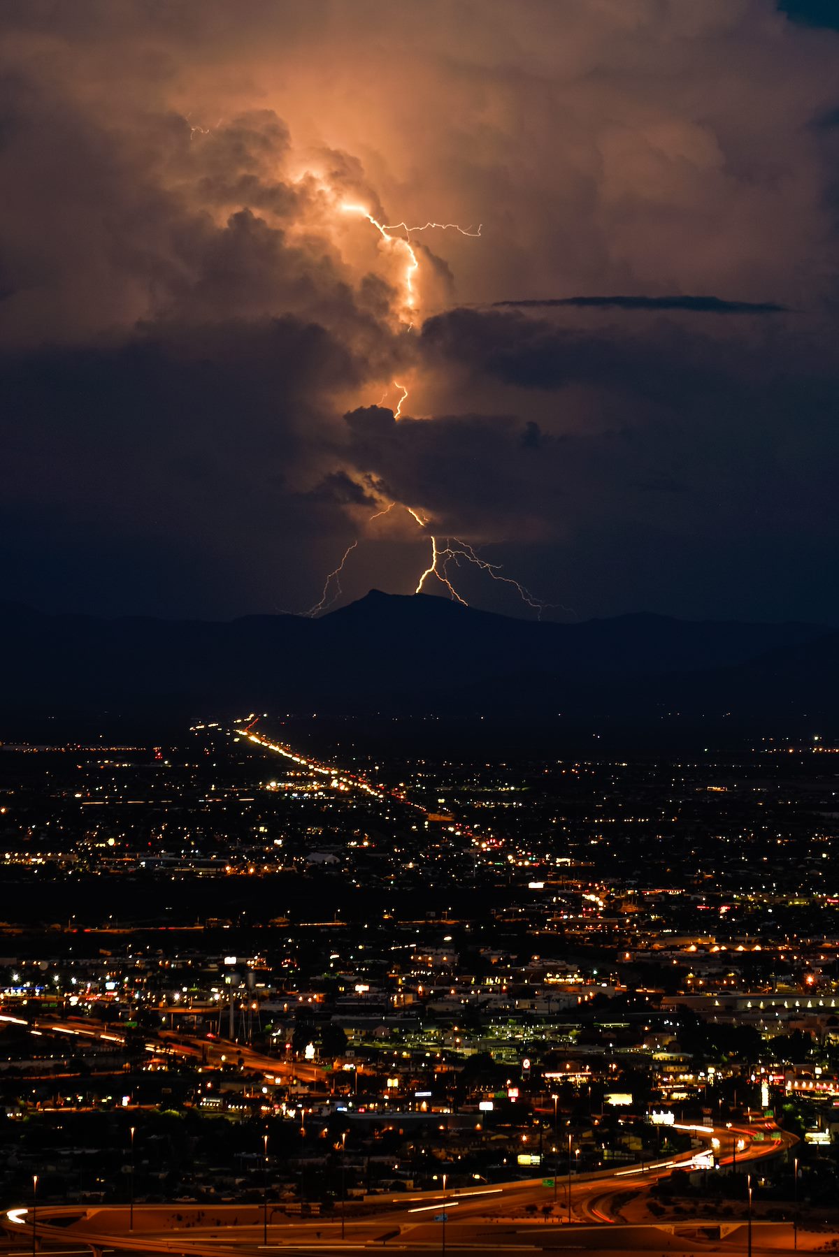 2016 August Lightning from Tumamoc Hill 03