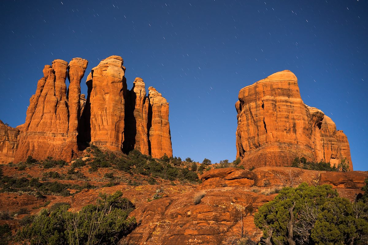 2016 February Cathedral Rock in the Moonlight