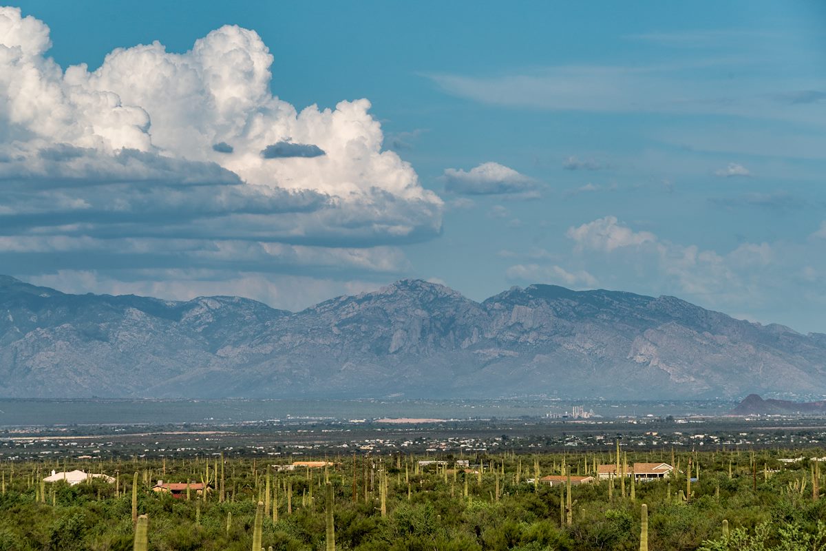 2016 July Santa Catalina Mountains from Ironwood National Forest