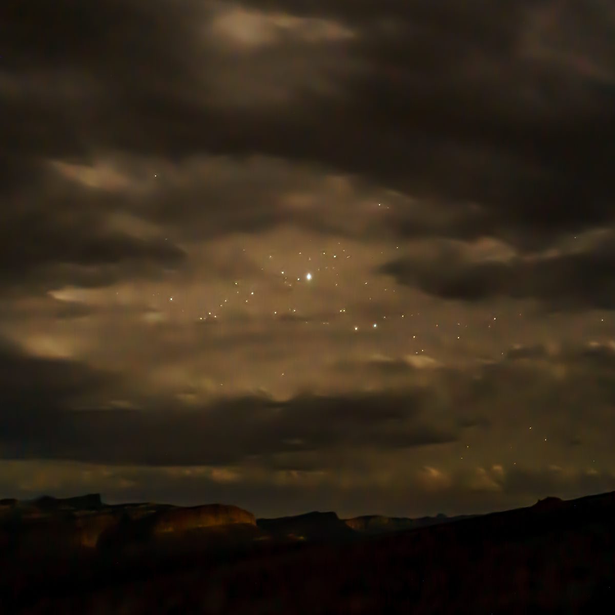 2016 October Stars and Clouds over Capitol Reef from Sunset Point