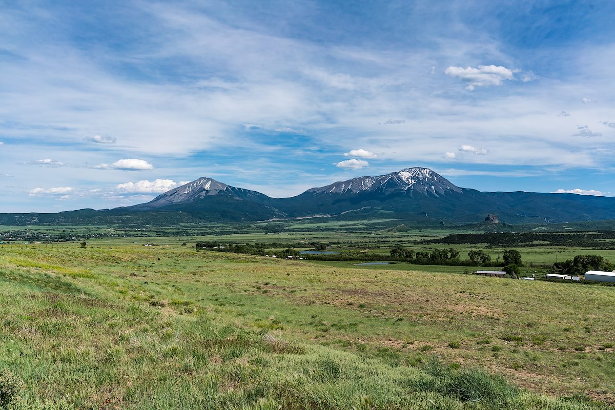 2017 June Spanish Peaks from the Junction of 160 and 12