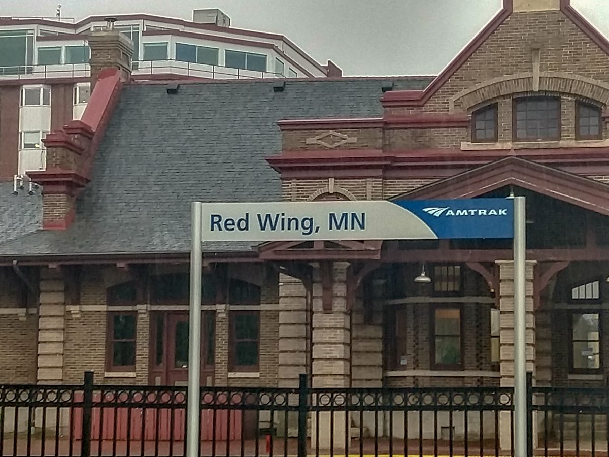 2018 September Amtrak station in Red Wing Mn