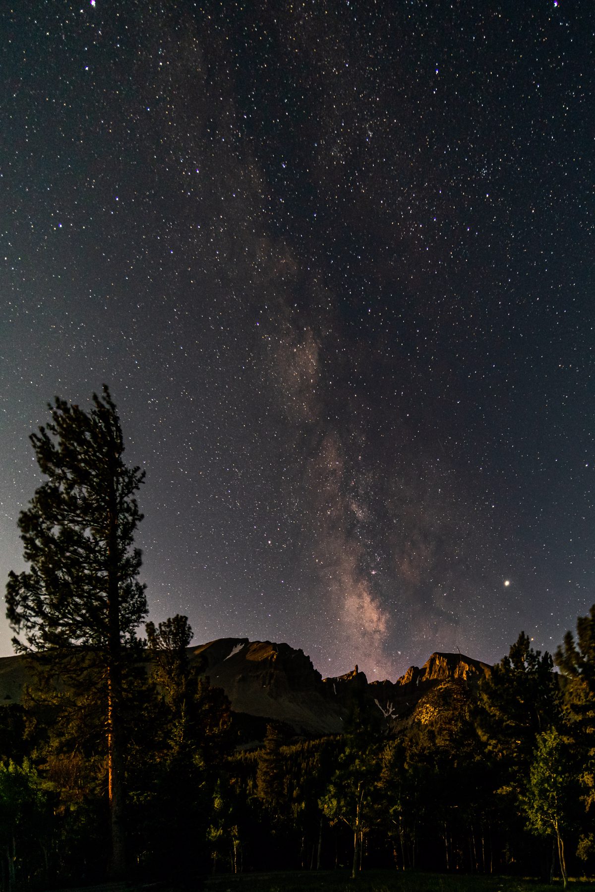 2019 August Moonlight and Milky Way in Great Basin National Park