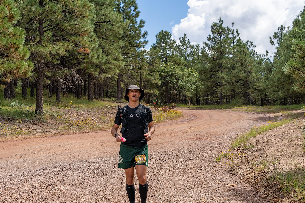 2022 September Aaron Arriving at the Black Mesa Crew Area during the Mogollon Monster 100