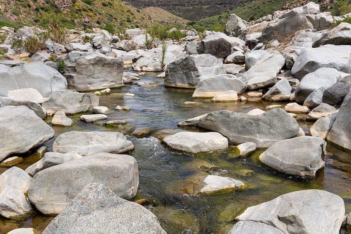 2023 April Water thru Rocks in the Agua Fria River