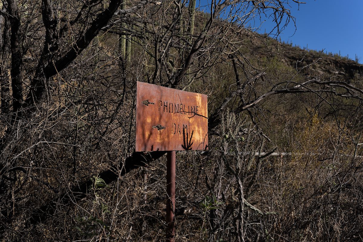 2023 November Old Sign in Sabino Canyon