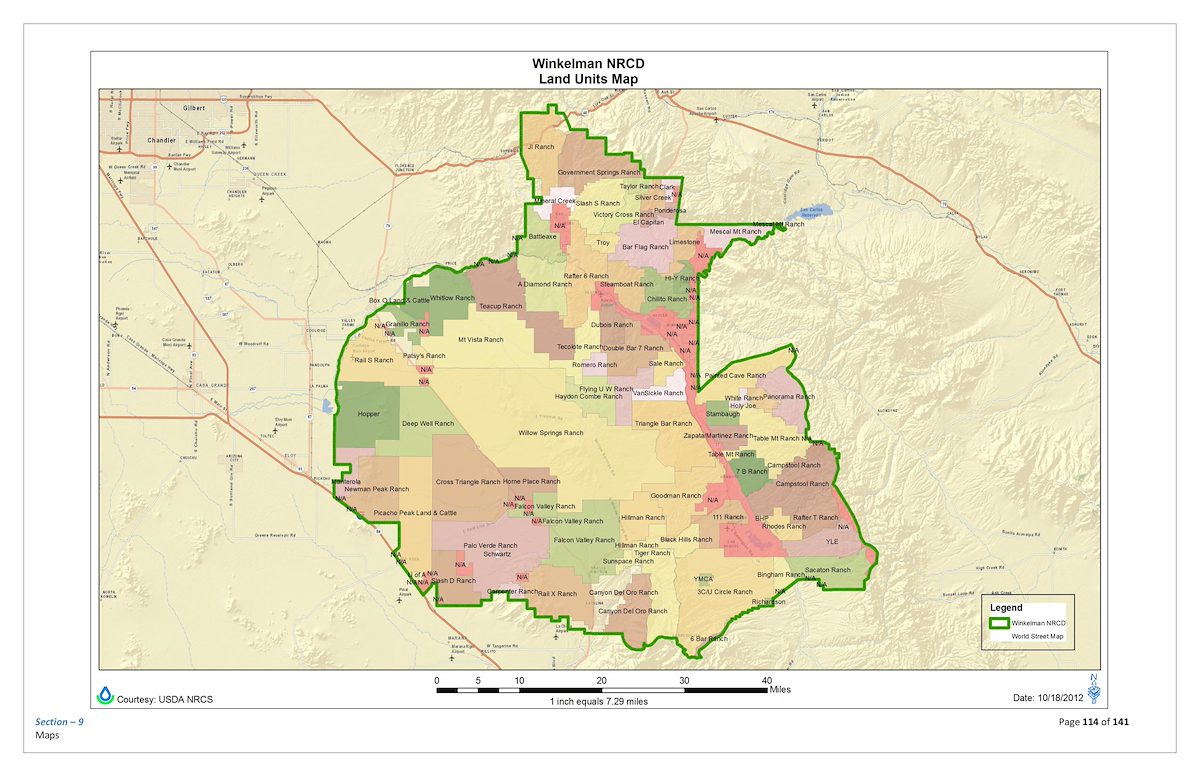 Winkelman Natural Resources Conservation District 2012 Field Report - Page 134