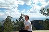 2002 August Alison in the Pinaleno Mountains