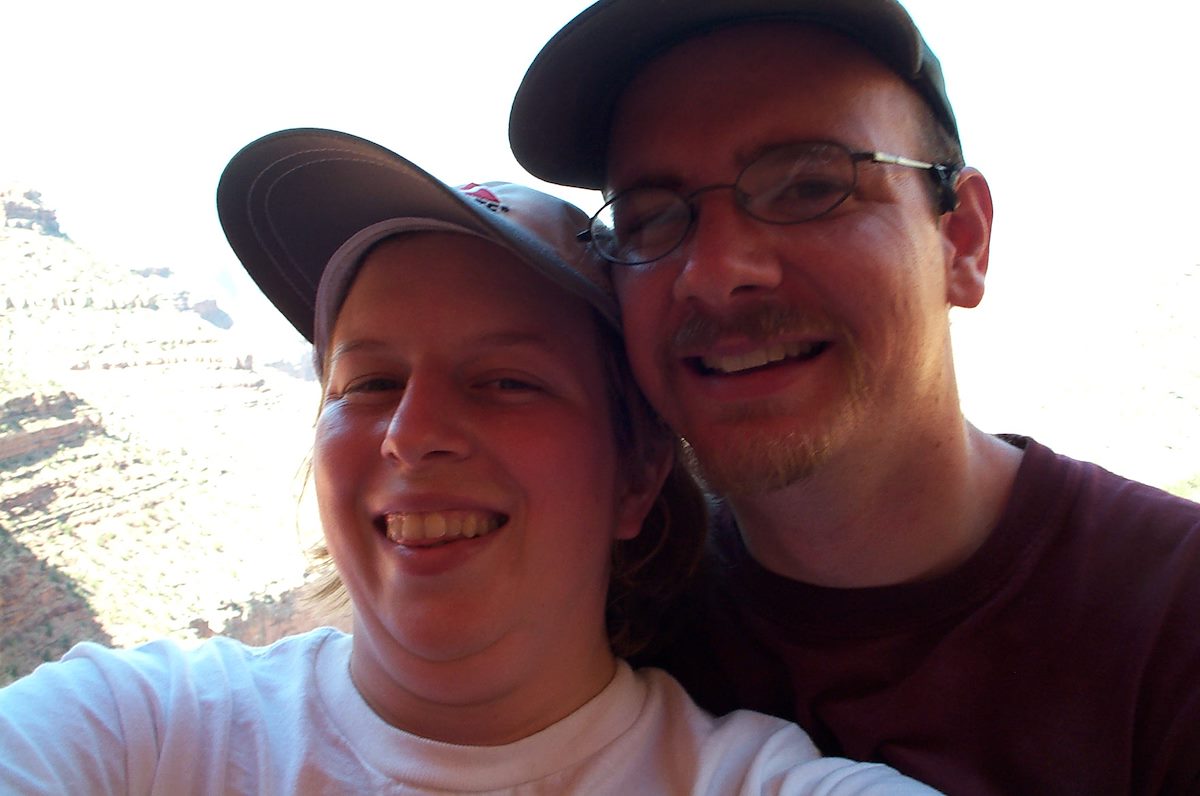 2002 July Alison and Charles in the Grand Canyon