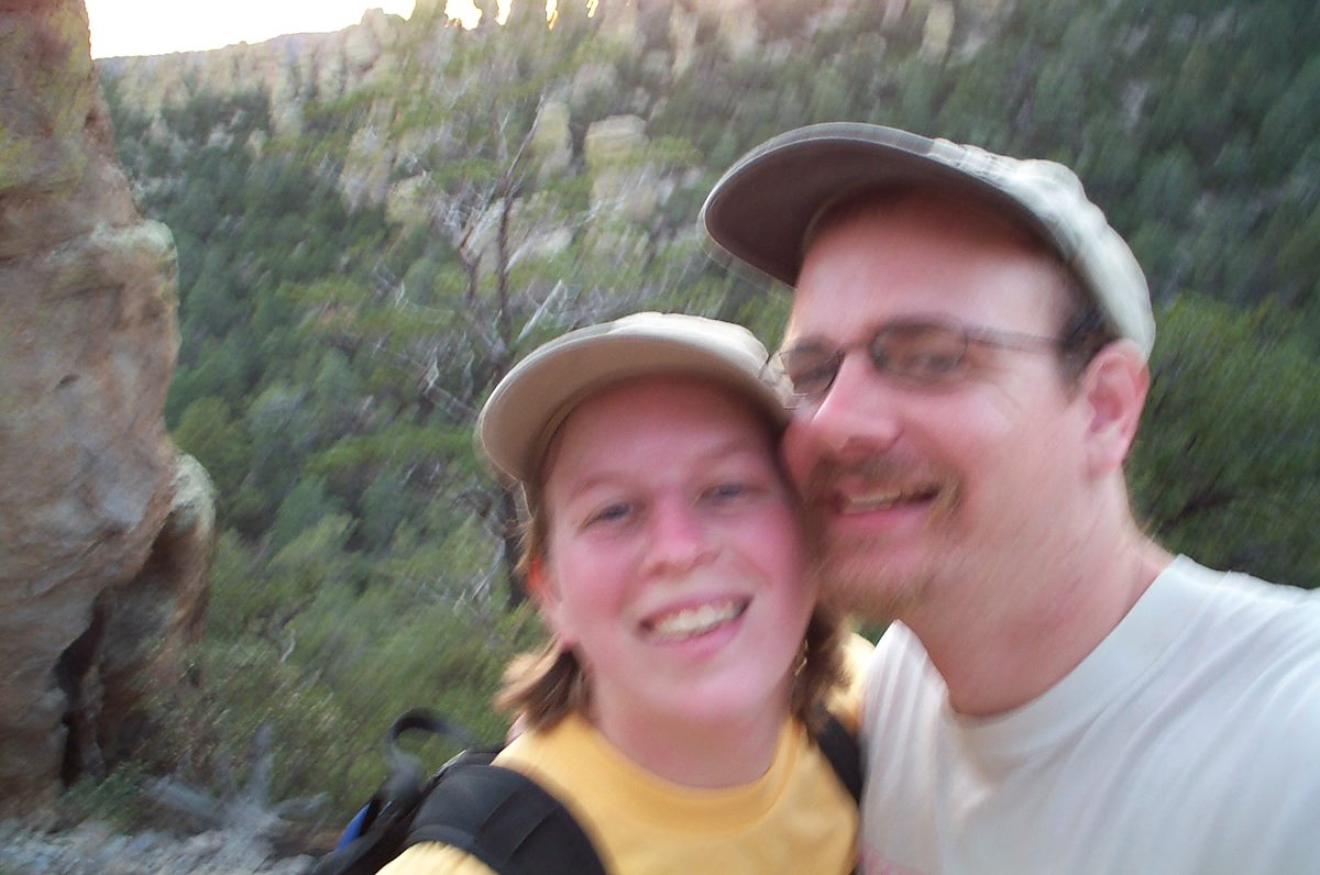 2002 October Alison and Charles in the Chiricahua National Monument