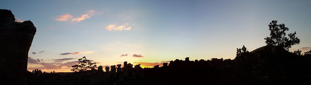 2002 October Sunset in Chiricahua National Monument