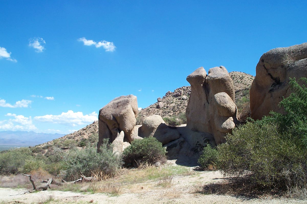 2002 September Rocks in the McDowell Mountains on the way to Gardeners Wall