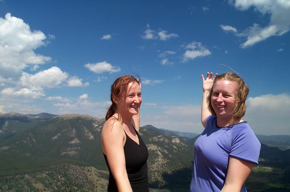 2003 August Christmas and Alison in Rocky Mountain National Park