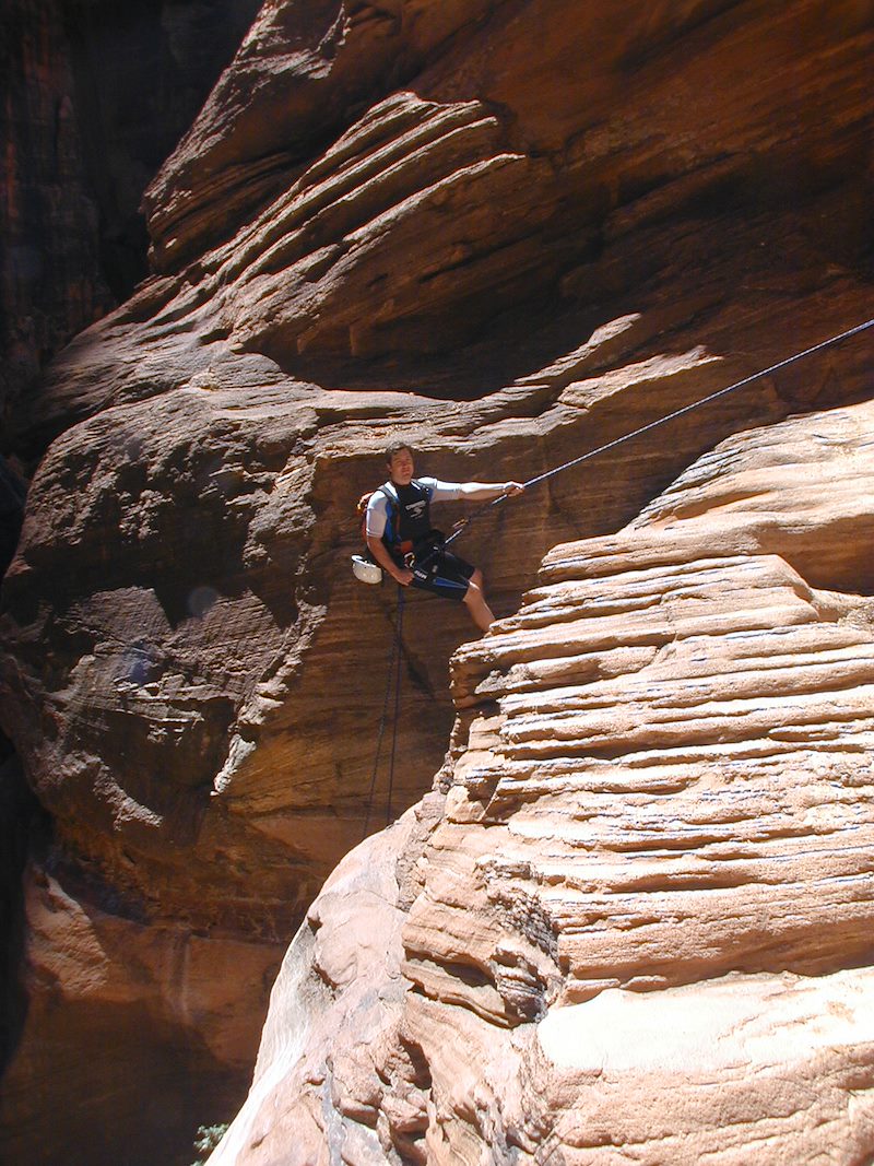 2004 August Dana Rappelling in Pine Creek