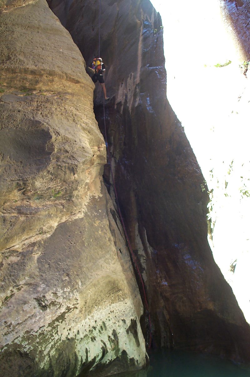 2004 August Rappel into Mystery Spring