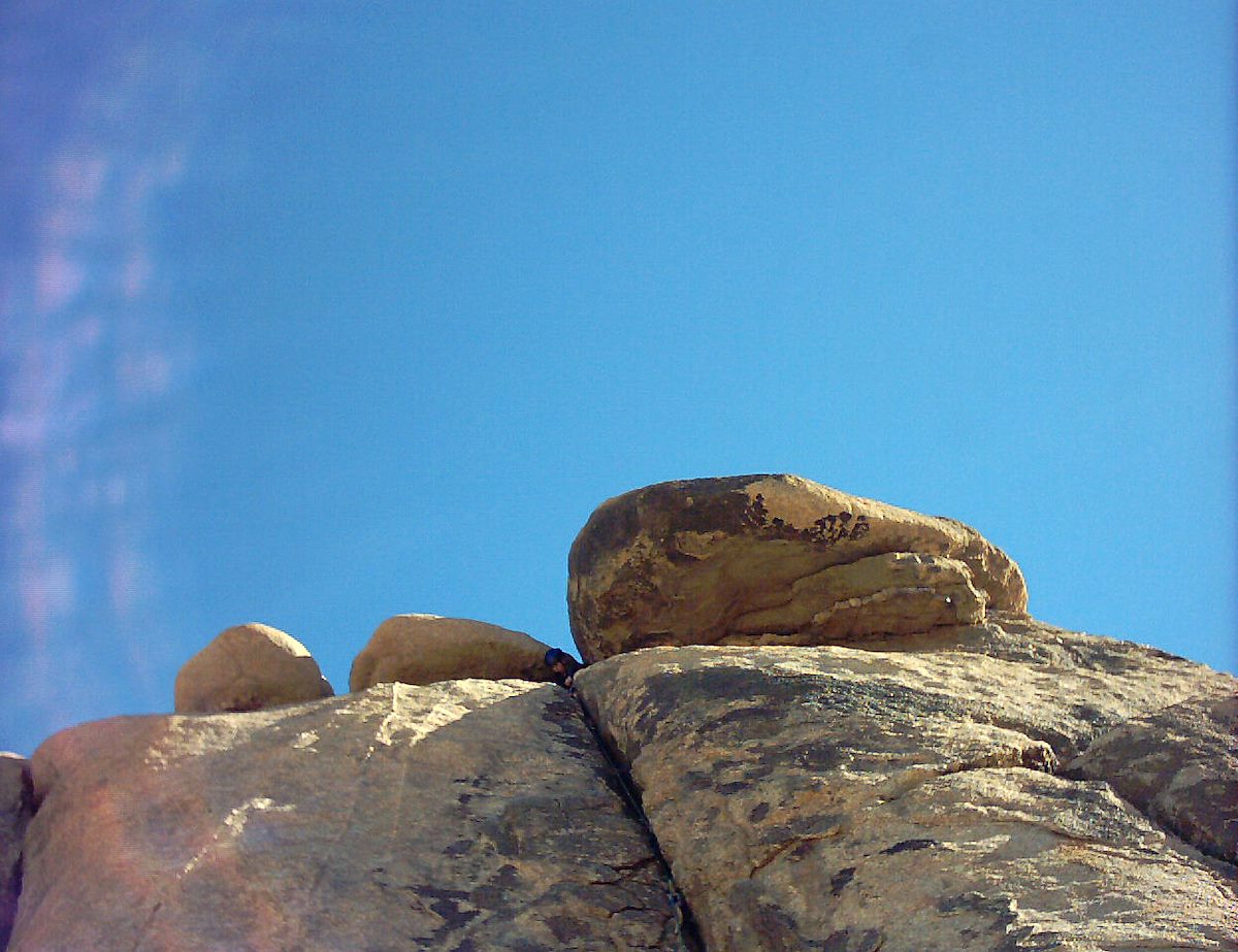 2004 March Alison at the Top of Trash Can Rock