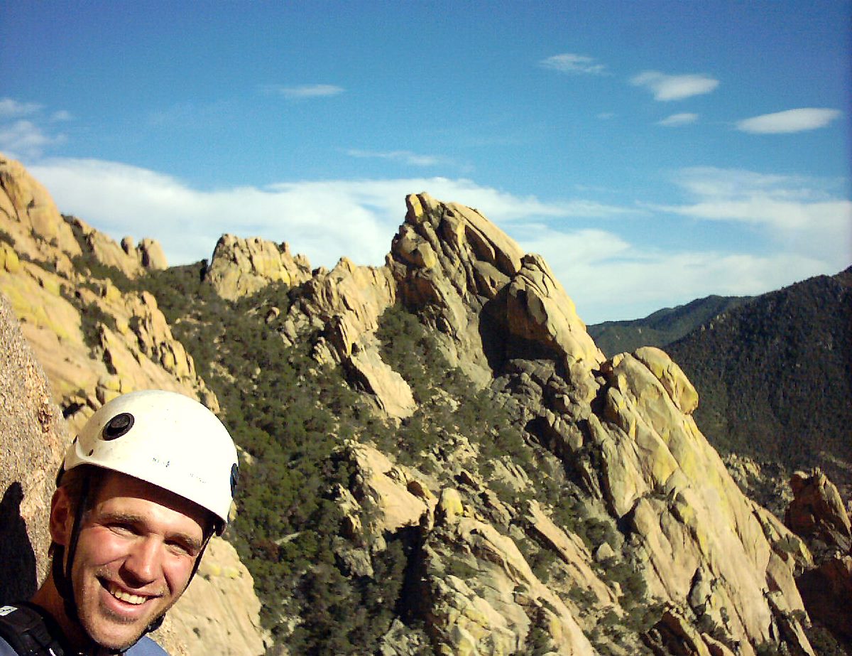 2004 May Dave at the top of Pitch 3