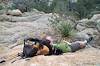 2005 January Charles Sleeping in Cochise Stronghold