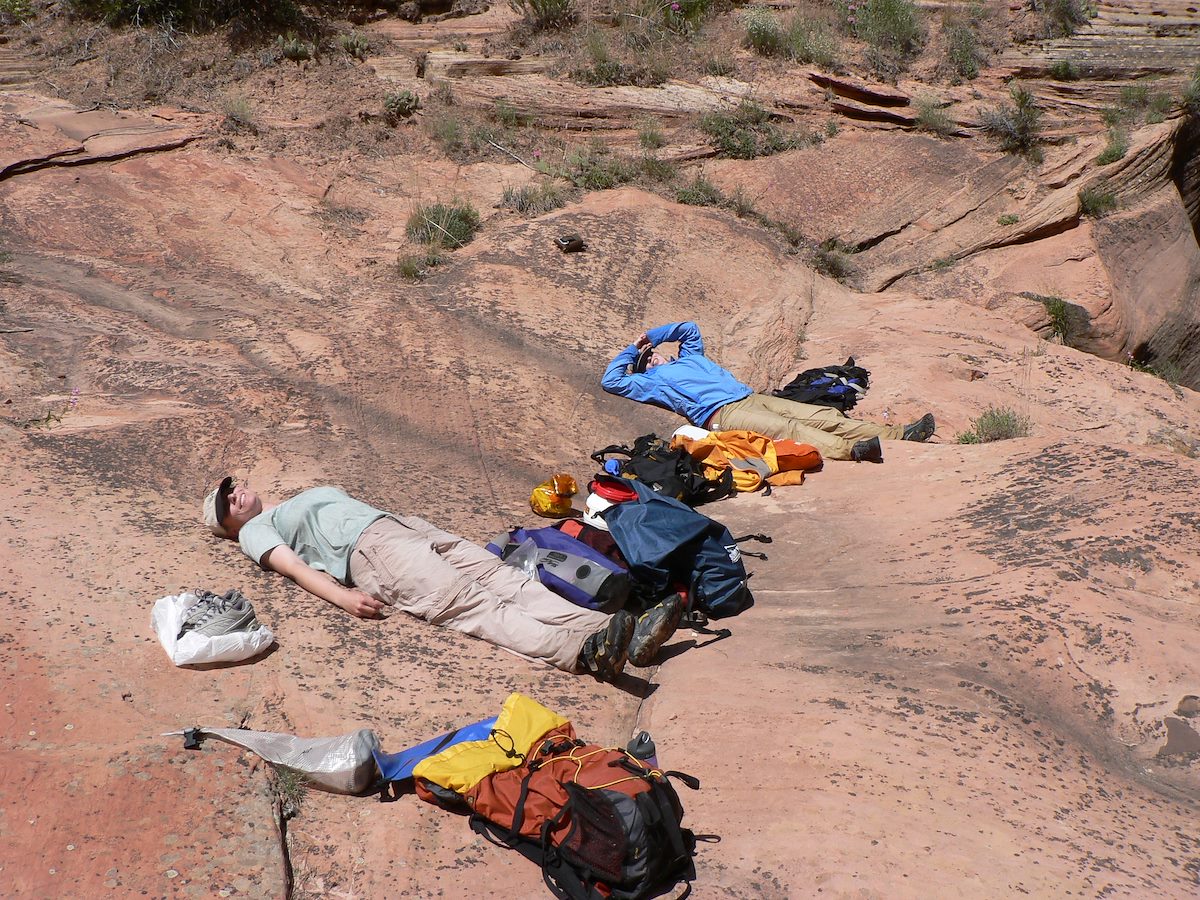 2005 June Lounging in Echo Canyon