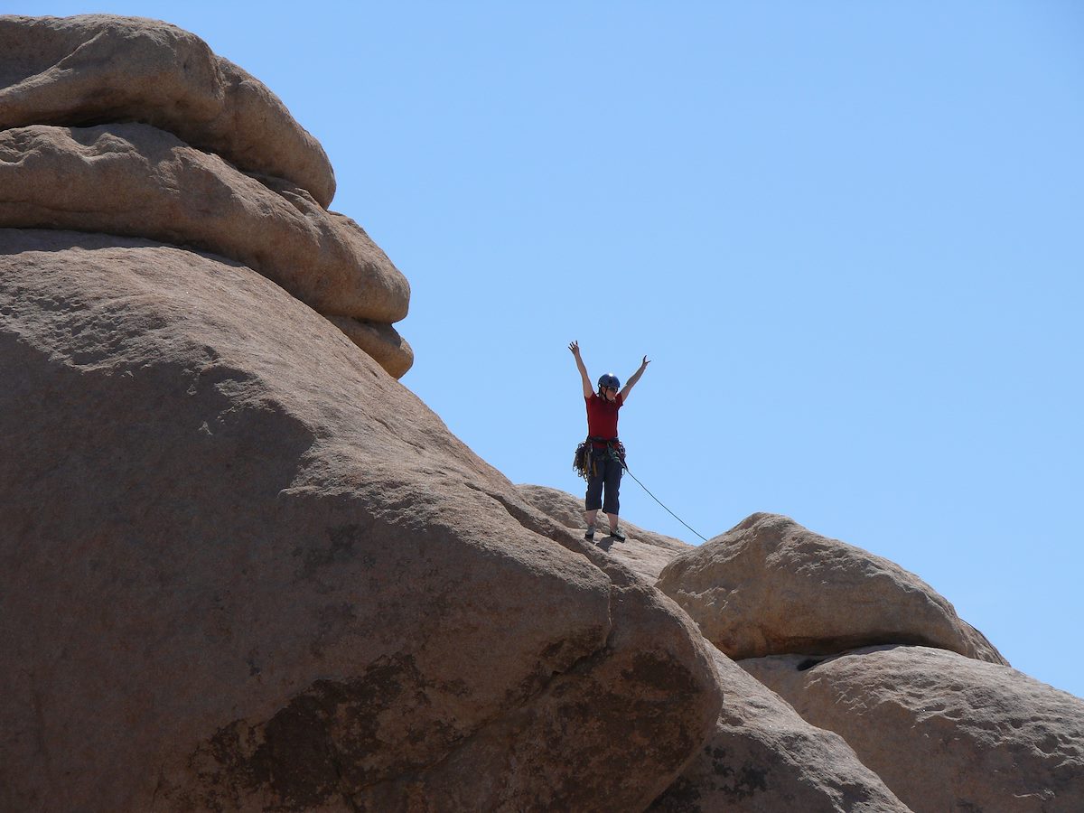 2007 March Alison On Top of Season Opener in Joshua Tree National Park