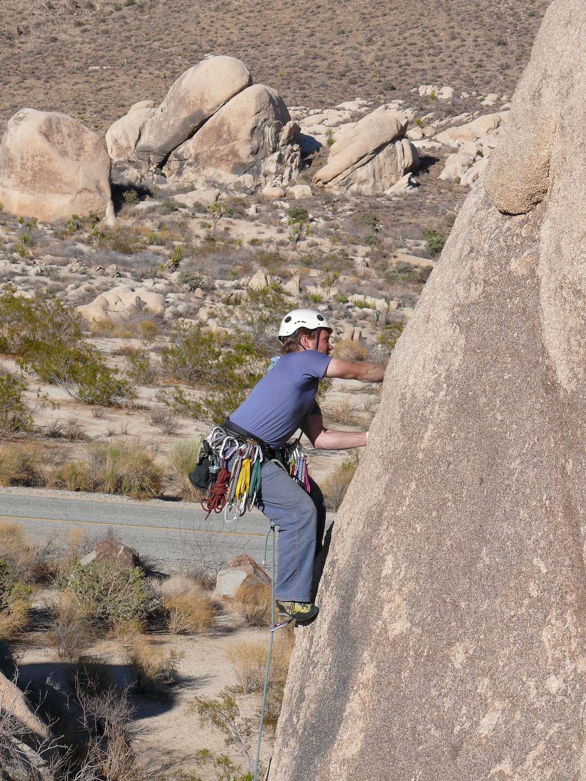 2007 March Dave B on Where Two Deserts Meet in Joshua Tree National Park