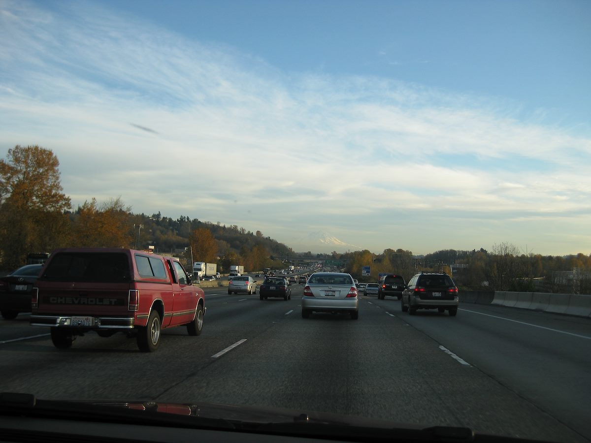 2008 November Faint view of Mount Rainier