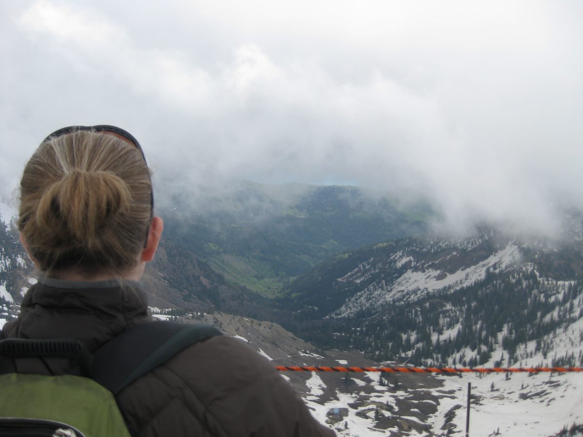 2009 June Alison At the Snowbird Tram