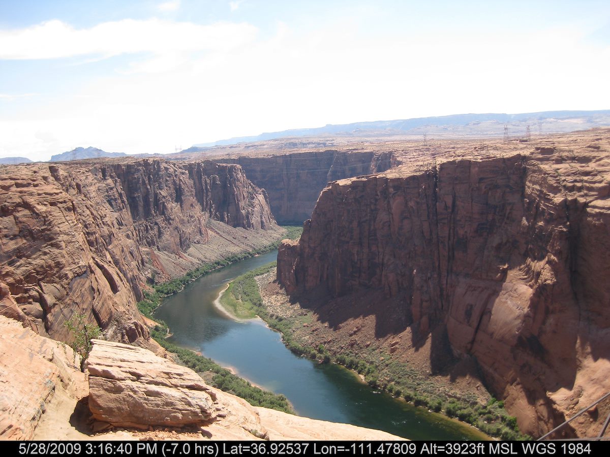 2009 May Looking Downcanyon from Glen Canyon Dam