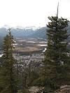 2009 November Looking down into Banff from the Tunnel Mountain Trail